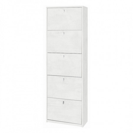Scarpiera 5 Ante 63L x 29P x h190 – Finitura Bianco Opaco – Sarmog