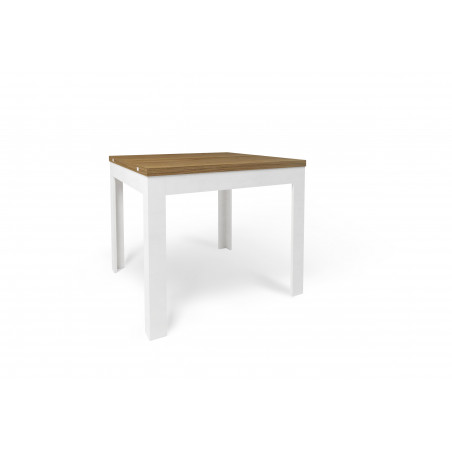 Tavolo Pieghevole 90L x 90P x h75 – Finitura Legno Noce Stelvio e Bianco Opaco – Sarmog