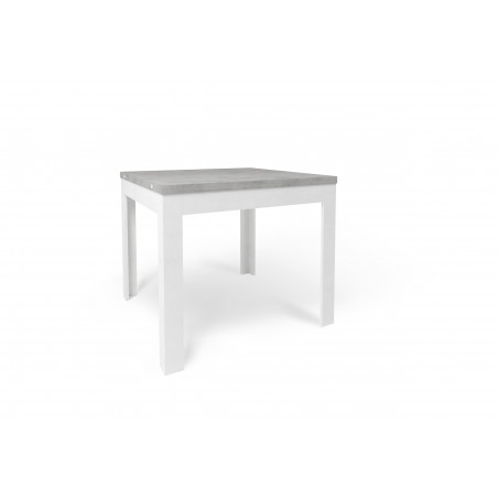 Tavolo Pieghevole 90L x 90P x h75 – Finitura Cemento e Bianco Opaco – Sarmog