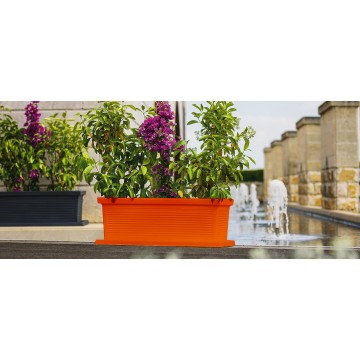 Jardinière en Polymer Monacis Millerighe Terracotta cm 100 (100X47X38h)