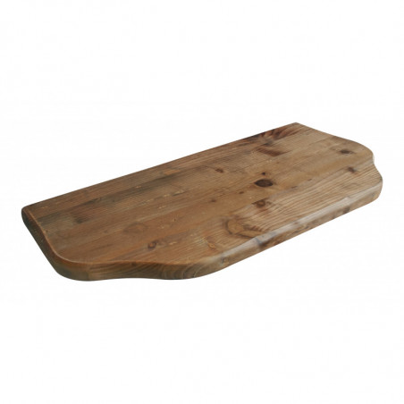 Mensola da Muro, Mensola Legno, Scaffali Legno, Mensola da Parete, Noce, 56x24x2,4 cm - Saturno