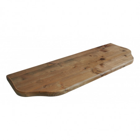 Mensola da Muro, Mensola Legno, Scaffali Legno, Mensola da Parete, Noce, 76x24x2,4 cm - Saturno