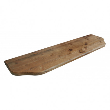 Mensola da Muro, Mensola Legno, Scaffali Legno, Mensola da Parete, Noce, 96x24x2,4 cm - Saturno