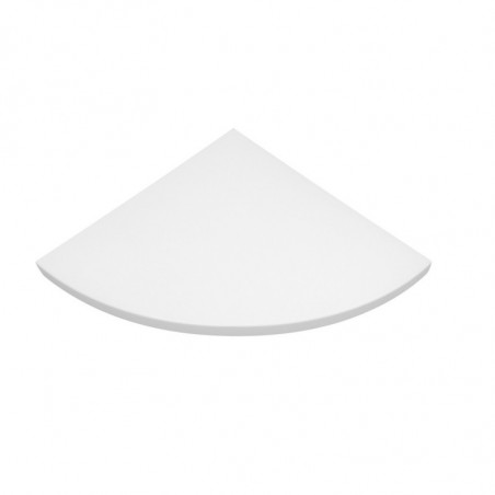 Mensola da Muro, Mensola Angolare, Mensola da Parete, Mensola Angolare Per Muro, bianco, 25x25x1,8 cm - Angolare