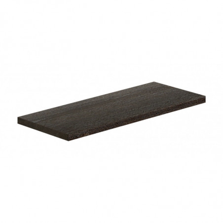 Mensola da Muro, Scaffale Legno, Mensola da Parete, Rovere Scuro, 36x15,5x1,8 cm - Smart