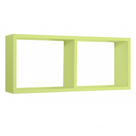 Mensola da Muro, Libreria Sospesa, Libreria da Parete, Scaffale da Parete, Verde, 70x30 p15,5 cm - Morgana