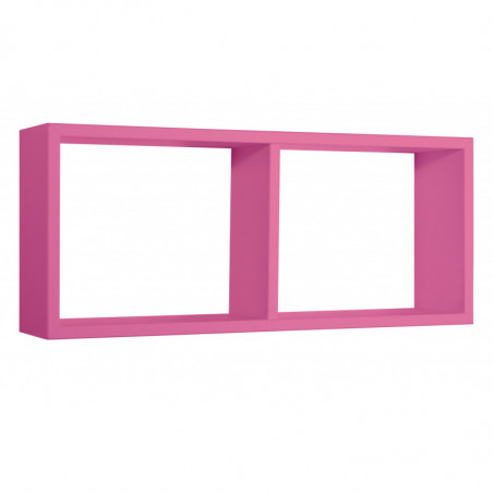 Mensola da Muro, Libreria Sospesa, Libreria da Parete, Scaffale da Parete, Fuxia, 70x30 p15,5 cm - Morgana