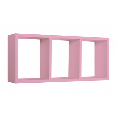 Mensola da Muro, Libreria Sospesa, Libreria da Parete, Scaffale da Parete, Rosa Blush, 70x30 p15,5 cm - Tristano