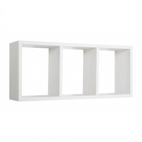 Mensola da Muro, Libreria Sospesa, Libreria da Parete, Scaffale da Parete, Rovere Sbiancato, 70x30 p15,5 cm - Tristano