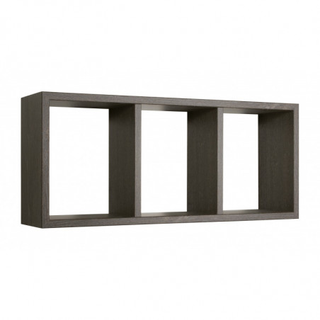 Mensola da Muro, Libreria Sospesa, Libreria da Parete, Scaffale da Parete, Rovere Scuro, 70x30 p15,5 cm - Tristano
