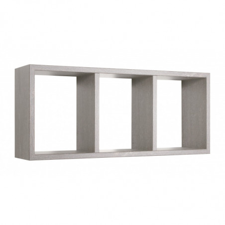 Mensola da Muro, Libreria Sospesa, Libreria da Parete, Scaffale da Parete, Rovere Grigio Nuovo, 70x30 p15,5 cm - Tristano