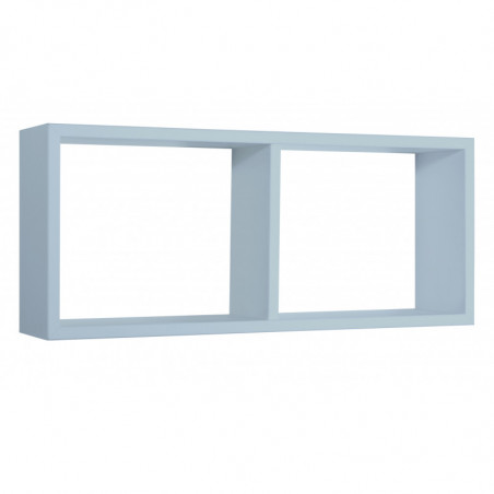 Mensola da Muro, Libreria Sospesa, Libreria da Parete, Scaffale da Parete, Blu Baltico, 70x30 p15,5 cm - Morgana