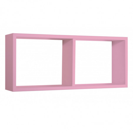 Mensola da Muro, Libreria Sospesa, Libreria da Parete, Scaffale da Parete, Rosa Blush, 70x30 p15,5 cm - Morgana