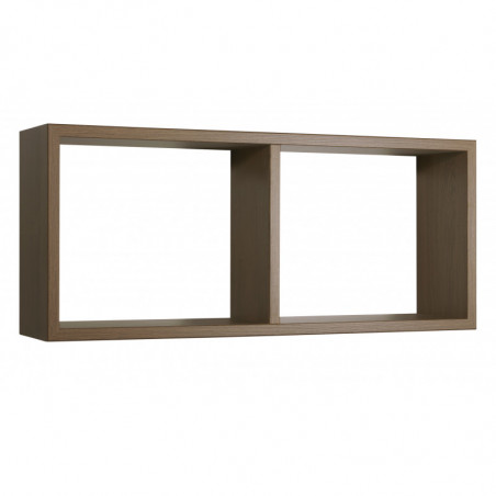 Mensola da Muro, Libreria Sospesa, Libreria da Parete, Scaffale da Parete, Rovere Tabacco, 70x30 p15,5 cm - Morgana
