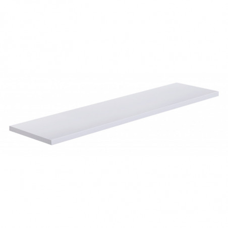 Mensola da Muro, Scaffale Legno, Mensola da Parete, Bianco, 96x23,7x2,3 cm - Smart
