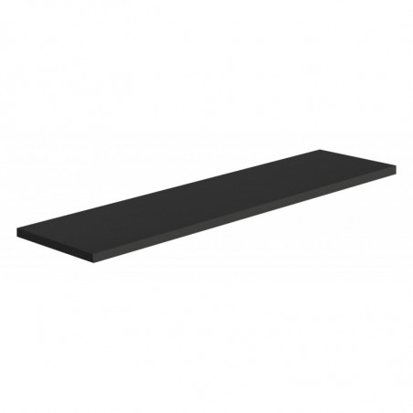 Mensola da Muro, Scaffale Legno, Mensola da Parete, Nero, 96x23,7x2,3 cm - Smart