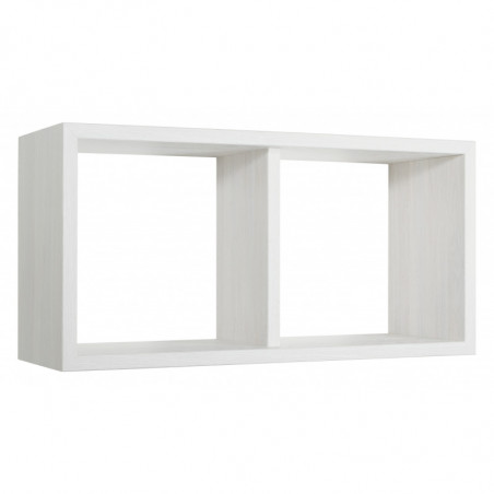 Mensola da Muro, Libreria Sospesa, Libreria da Parete, Scaffale da Parete, Rovere Sbiancato, 70x35 p23,7 cm - Morgana Maxi