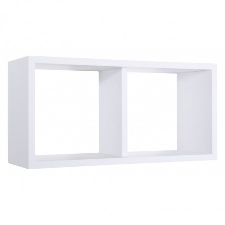 Mensola da Muro, Libreria Sospesa, Libreria da Parete, Scaffale da Parete, Bianco, 70x35 p23,7 cm - Morgana Maxi