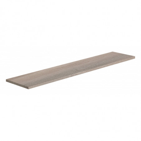 Mensola da Muro, Scaffale Legno, Mensola da Parete, Rovere Sagerau, 96x20x1,8 cm - Smart