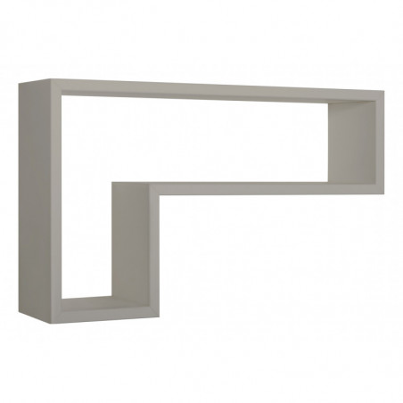 Mensola da Muro, Pensile Bagno, Mensola da Parete, Scaffale da Parete, Marrone Talpa, 61x37 p15,5 cm - Lettera