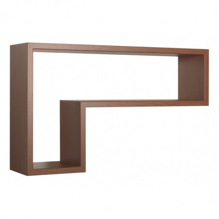 Mensola da Muro, Pensile Bagno, Mensola da Parete, Scaffale da Parete, Ciliegio, 61x37 p15,5 cm - Lettera