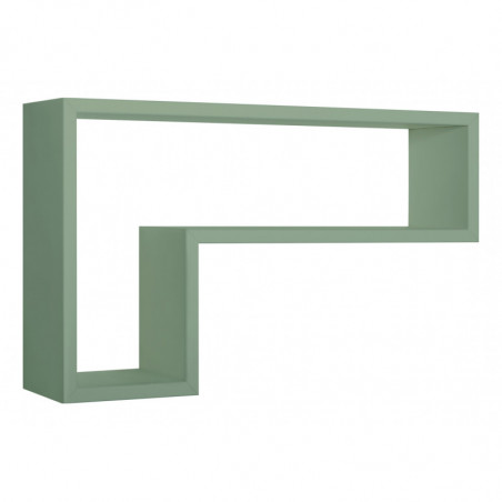 Mensola da Muro, Pensile Bagno, Mensola da Parete, Scaffale da Parete, Verde Acqua Marina, 61x37 p15,5 cm - Lettera
