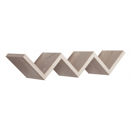 Mensola da Muro, Mensola Cameretta, Mensola da Parete, Rovere Sagerau, 57x11 p15,5 cm - Saetta