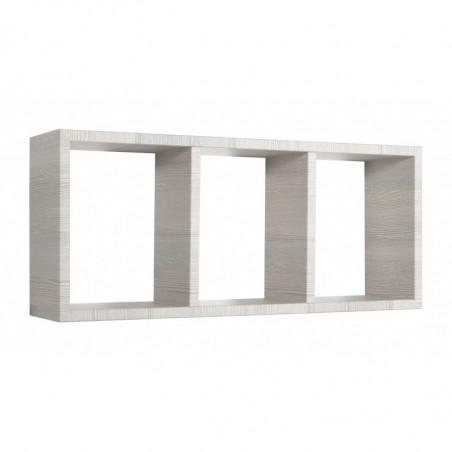 Mensola da Muro, Libreria Sospesa, Libreria da Parete, Scaffale da Parete, Rovere Grigio, 70x30 p15,5 cm - Tristano