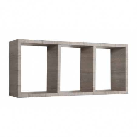 Mensola da Muro, Libreria Sospesa, Libreria da Parete, Scaffale da Parete, Rovere Moka, 70x30 p15,5 cm - Tristano