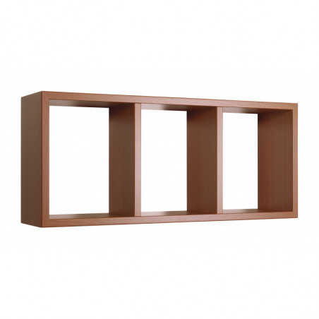 Mensola da Muro, Libreria Sospesa, Libreria da Parete, Scaffale da Parete, Ciliegio, 70x30 p15,5 cm - Tristano