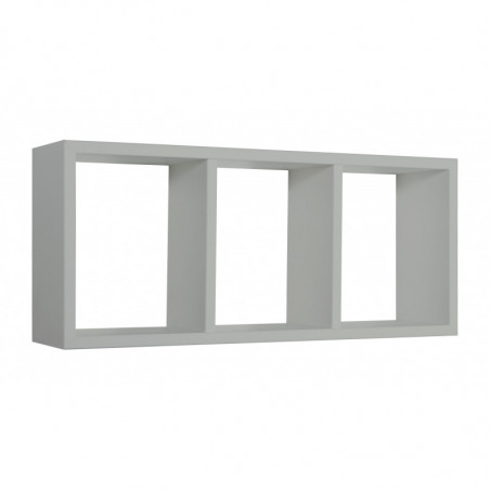 Mensola da Muro, Libreria Sospesa, Libreria da Parete, Scaffale da Parete, Grigio Sasso, 70x30 p15,5 cm - Tristano