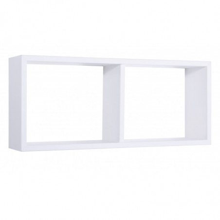 Mensola da Muro, Libreria Sospesa, Libreria da Parete, Scaffale da Parete, Bianco, 70x30 p15,5 cm - Morgana