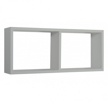 Mensola da Muro, Libreria Sospesa, Libreria da Parete, Scaffale da Parete, Grigio Sasso, 70x30 p15,5 cm - Morgana