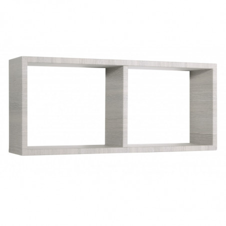 Mensola da Muro, Libreria Sospesa, Libreria da Parete, Scaffale da Parete, Rovere Grigio, 70x30 p15,5 cm - Morgana