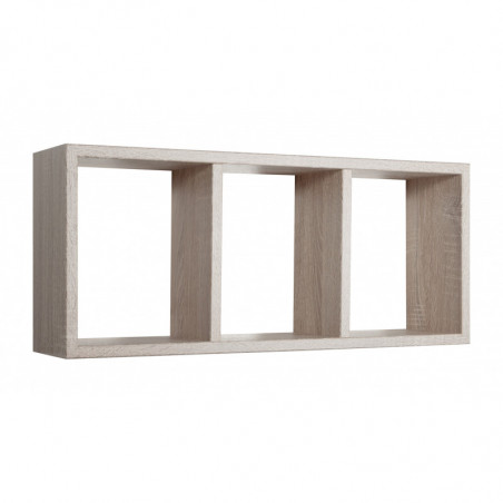 Mensola da Muro, Libreria Sospesa, Libreria da Parete, Scaffale da Parete, Rovere sagerau, 70x30 p15,5 cm - Tristano