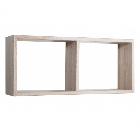 Mensola da Muro, Libreria Sospesa, Libreria da Parete, Scaffale da Parete, Rovere Sagerau, 70x30 p15,5 cm - Morgana