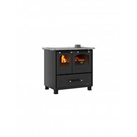 Cucina a legna – Family VST finitura Antracite 96×61 h85 cm 8,0 kW – La Nordica