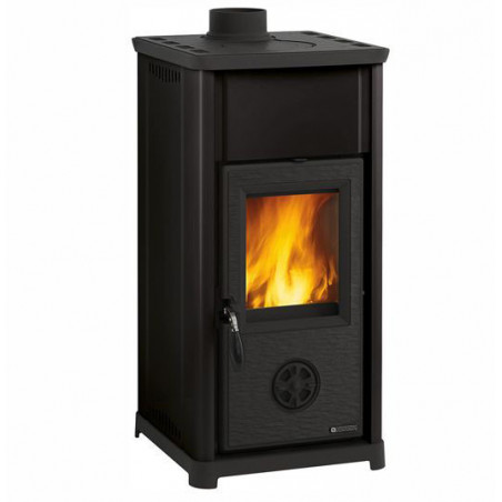 Stufa a legna – Tea finitura Nera 42×42 h83 cm ~7,0 kW – La Nordica