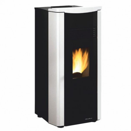 Stufa a pellet – Giusy 5.0 finitura Bianca 50×49 h102 cm 3,0-7,0 kW serbatoio 15 kg – Extraflame