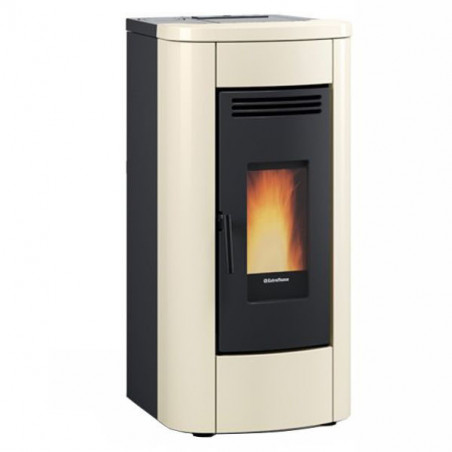 Stufa a pellet – Klaudia 5.0 finitura Bianca 50×57 h101 cm 3,2-8,0 kW serbatoio 15 kg – Extraflame