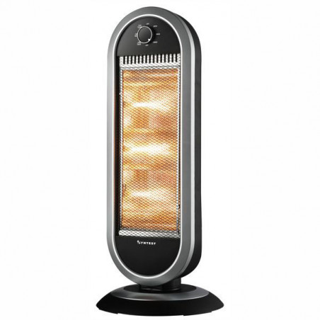 Stufa alogena – Roty 30×30×h70 cm 400/800/1200 W finitura nera – Syntesy