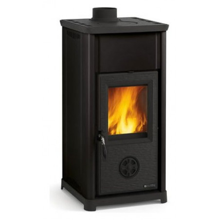 Stufa a legna – Tea finitura Nera 42×42 h83 cm 6,6 kW – La Nordica