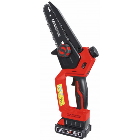 Seghetto da potatura a batteria 20 V – lama 15 cm, motore brushless 700 W, velocità catena 7/11 m/s – Dunsch