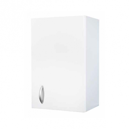 Pensile lavanderia 45x32 cm 1 anta – Due ripiani – Legno idrofugo bianco – Negrari