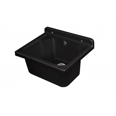 Pilozzo Mini a muro 42,5x34 cm da esterno – Nero – Compatto e resistente – Giardino e garage – Kit di montaggio – Negrari