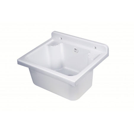 Pilozzo Mini a muro 42,5x34 cm da esterno – Bianco – Compatto e resistente Giardino e garage – Kit di montaggio – Negrari