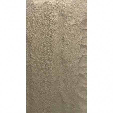 Pannello decorativo effetto roccia pietra 3D set 10 pz 7,2 mt2 rivestimento murale in PU 120 x 60 x 3 Grigio Cemento