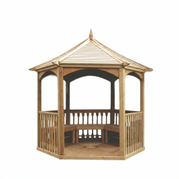 Gazebo esagonale in legno...