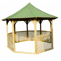 Gazebo ottagonale in legno...