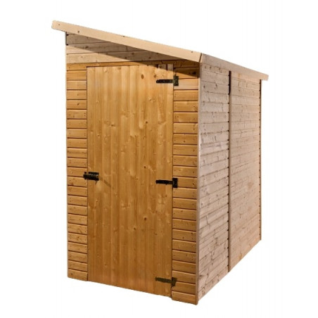 Casetta in legno da giardino con tetto catramato – 120x200 cm – pannelli 16 mm, porta cieca e struttura compatta – ED1220.02 Foresta